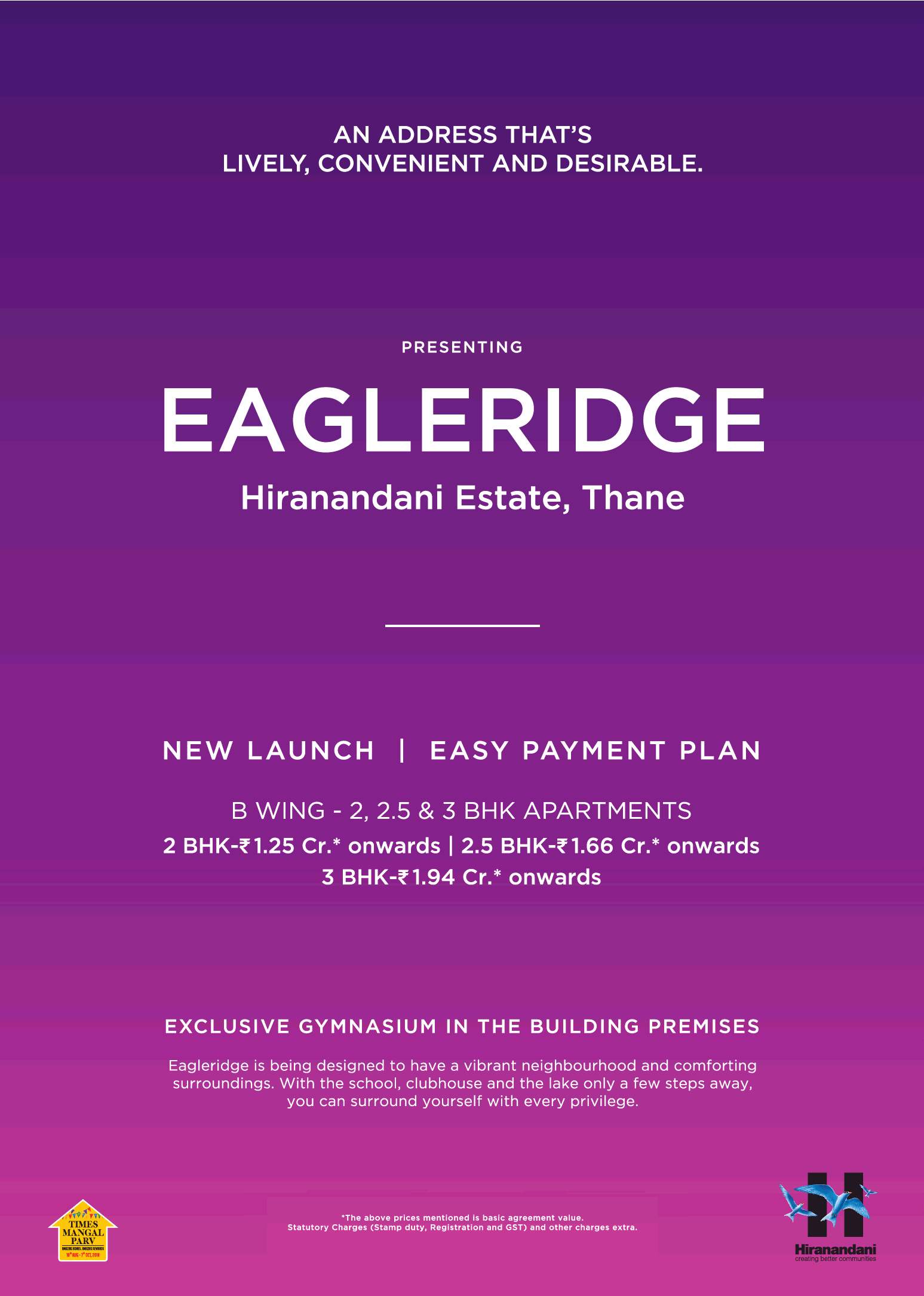Launching Hiranandani Eagleridge with easy payment plan in Mumbai Update